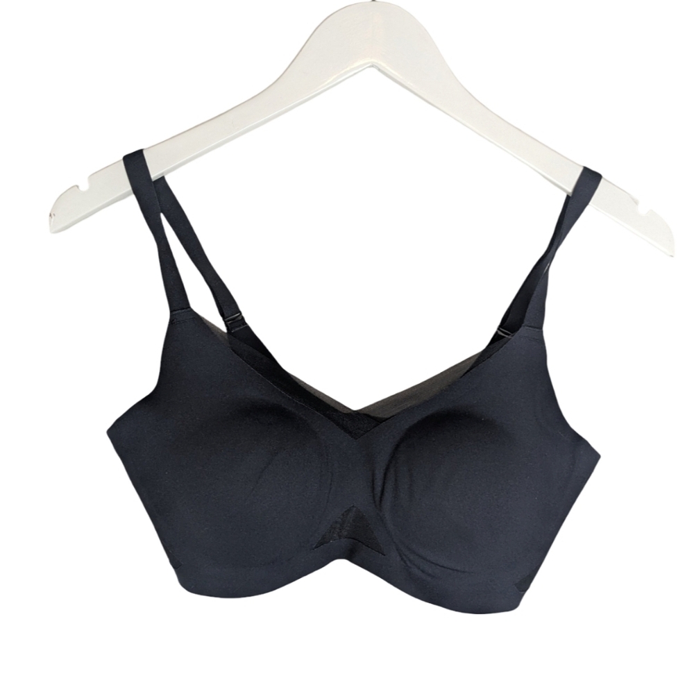 Honeylove Crossover Wireless Bra Small Midnight Black - Picture 5 of 8